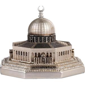 image:imageModefa Islamic Turkish Home Decor Showpiece Gift Al Aqsa Mosque Dome of The Rock Jerusalem Replica Gold  Medium 6in x 65inSilver  Small 35in X 51in