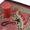 image:imageModefa Islamic Gifts Prayer Mat  Thin Woven Praying Mat Muslim Prayer Rug  Muslim Gifts for Men Ramadan Gifts with Tesbih Prayer Beads  Ottoman Rug with Cylinder Gift Box Set Ramadan RedRed