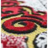 image:imagePrayer Rug  Wide Velvet Janamaz Sajadah Family Group Carpet 3 Person 176RedPinkYellow