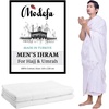 image:imageModefa Ihram for Umrah Men Towel Set  Comfortable Unsewn Ahram Hajj Essentials for Men Umrah Essentials Ehram  110 x 220cm per Towel 2 Towels Turkish 100 Cotton 1500 Grams Ihram  Belt  Booklet