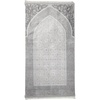 image:imageModefa Islamic Foam Prayer Rug  Padded Cushion Janamaz Sajjadah  Long Soft Foam Rug Selcuk Arch  Aqua BlueMosaic Floral  Grey