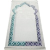 image:imageModefa Islamic Foam Prayer Rug  Padded Cushion Janamaz Sajjadah  Long Soft Foam Rug Selcuk Arch  Aqua BlueSelcuk Arch  Aqua Blue