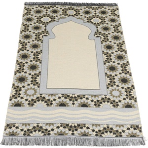 image:imageModefa Turkish Travel Prayer Mat  Muslim Prayer Rug  Thin Woven Cotton Traditional Janamaz Sejjadah for Men Women  Prayer Matt Islam Praying Mat Stargazer BlackBlue