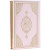 image:imageModefa Luxury Eid Saeed Gift Box Set Prayer Mat Quran and Prayer Beads with Black and Gold Ribbon WhitePink