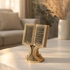 image:imageModefa Islamic Decor  Eid Gifts for Women  Muslim Decorations for Home Islamic Art  Islamic Table Decor Showpiece Quran Open Book AllahMuhammad  Silver MediumAyatul Kursi Gold