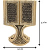 image:imageModefa Islamic Decor  Eid Gifts for Women  Muslim Decorations for Home Islamic Art  Islamic Table Decor Showpiece Quran Open Book AllahMuhammad  Silver MediumAyatul Kursi Gold