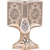 image:imageModefa Islamic Decor  Eid Gifts for Women  Muslim Decorations for Home Islamic Art  Islamic Table Decor Showpiece Quran Open Book AllahMuhammad  Silver MediumAllahMuhammed Mother of Pearl
