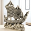 image:imageModefa Islamic Table Decor  99 Names of Allah Boat Showpiece  Muslim Home Decor Islamic Calligraphy Art Ramadan Eid Gift Hajj Gifts Mother of PearlSilver