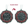 image:imageModefa Turkish Islamic Ottoman DoubleSided Allah Muhammad Star Shaped Car Rear View Mirror Hanger Medallion Pendant Accessory SilverRedSilverRed