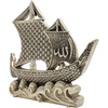 image:imageModefa Islamic Table Decor  99 Names of Allah Boat Showpiece  Muslim Home Decor Islamic Calligraphy Art Ramadan Eid Gift Hajj Gifts Mother of PearlSilver