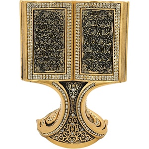 image:imageModefa Islamic Decor  Eid Gifts for Women  Muslim Decorations for Home Islamic Art  Islamic Table Decor Showpiece Quran Open Book AllahMuhammad  Silver MediumAyatul Kursi Gold