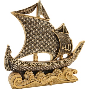 image:imageModefa Islamic Table Decor  99 Names of Allah Boat Showpiece  Muslim Home Decor Islamic Calligraphy Art Ramadan Eid Gift Hajj Gifts Mother of PearlGold