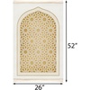 image:imageModefa Foam Prayer Rug  Thick Padded Prayer Mat Cushioned Thick Prayer Mat  Large Long Soft Muslim Prayer Rug Velvet Digital Print Lattice  GoldLattice  Gold
