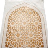 image:imageModefa Foam Prayer Rug  Thick Padded Prayer Mat Cushioned Thick Prayer Mat  Large Long Soft Muslim Prayer Rug Velvet Digital Print Lattice  GoldLattice  Gold
