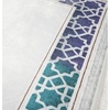 image:imageModefa Foam Prayer Rug  Thick Padded Prayer Mat Cushioned Thick Prayer Mat  Large Long Soft Muslim Prayer Rug Velvet Digital Print Lattice  GoldSelcuk Arch  Aqua Blue