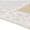 image:imageModefa Wide 4 Person Group Family Islamic Prayer Rug  Luxury Velvet Janamaz Sejadah  Serenity Garden BlueWhiteBeigeGrey  Imam Rug