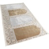image:imageModefa Wide 4 Person Group Family Islamic Prayer Rug  Luxury Velvet Janamaz Sejadah  Serenity Garden BlueWhiteBeigeGrey