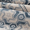 image:imageModefa Wide 4 Person Group Family Islamic Prayer Rug  Luxury Velvet Janamaz Sejadah  Serenity Garden BlueWhiteBlueWhite  Imam Rug
