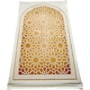image:imageModefa Foam Prayer Rug  Thick Padded Prayer Mat Cushioned Thick Prayer Mat  Large Long Soft Muslim Prayer Rug Velvet Digital Print Lattice  GoldLattice  Gold