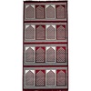 image:imageModefa Turkish Islamic Prayer Rug  Large Gathering amp Group Praying Carpet  Wide Plush Velvet Praying Mat  Multi Person Muslim Janamaz Sajada for Family  16 Person Geometric Red